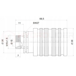 Push pull set 2x euro m16 b hidroliderio komplektas