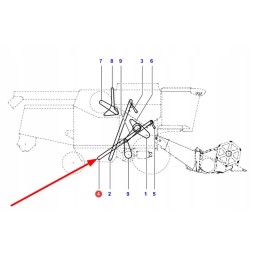 322870500 grūdų transporterio grandinė