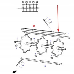 La311206900 dešinioji kailių pora l 1330 mm