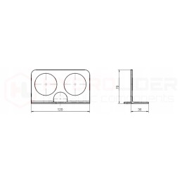 Stūmimo rinkinys 2x euro lizdas m22 b hidrolideris