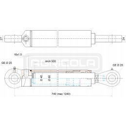 Hydr 40 500 u25 l 740 hidroliderio pavara