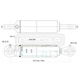 Hydr 50 630 u25 l 870 hidroliderio pavara