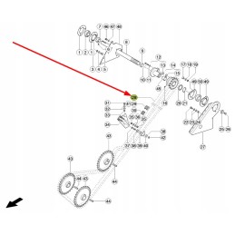 755508 41 ritininė grandinė iškrovimo pavarai