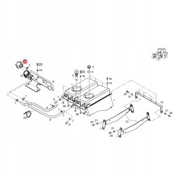 Fendt radiatoriaus dangtelis g718202050050 originalus