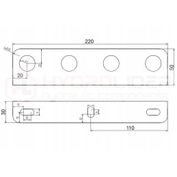 Lenta su 4 komplektais euro m18x1 5 hidroliderio