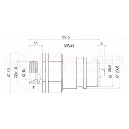 Lenta su 4 komplektais euro m22x1 5 hidroliderio