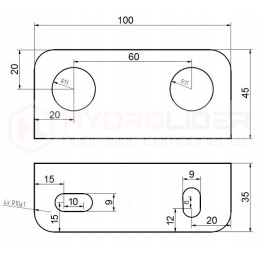 Lenta su 2 komplektais euro m18x1 5 hidroliderio