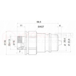 Lenta su 2 komplektais euro m22x1 5 hidroliderio