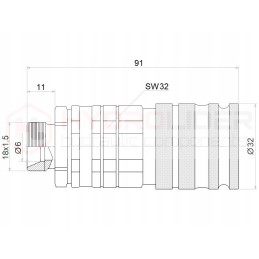 Lenta 4x plokščių komplektai m18x1 5 hidrolideris