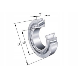 Kūginis ritininis guolis 30x72x27x23 mm ina fag