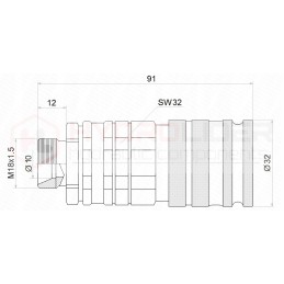 Lenta 2x plokščių komplektai m18x1 5 hidrolideris