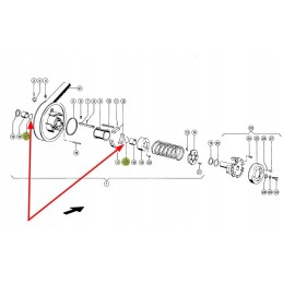 239339 0 kūlimo mašinos pavaros atraminis žiedas