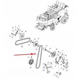 D41981100 V formos diržas 32 x 15 x 2830 la
