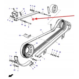 La322967050 kūlimo pavaros laikiklis