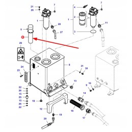 La322131700 hidraulinės alyvos filtras