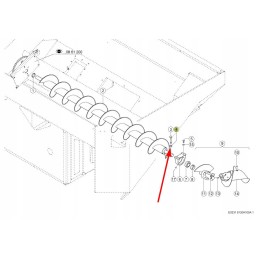 215201 1 flanšinė veržlė m12 x 1 5
