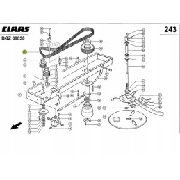 Pas 539443 vartai šiaudų smulkintuvas claas lexion