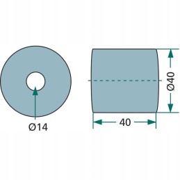 Guminė įvorė grūdų keptuvės dėklui ih 52580190068