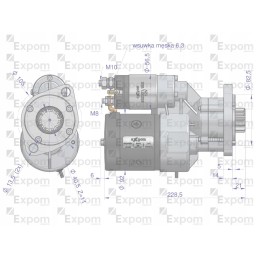 Lamborghini magneton starteris su reduktoriumi