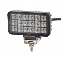 Stačiakampė darbo lempa 18w LED 12 24v jungiklis