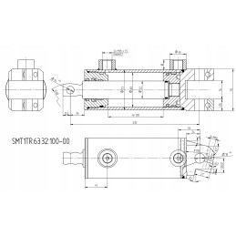 Hidraulinis cilindras smt1tr 63x32x100 l 235mm