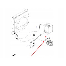 La322967850 hidraulinė žarna, radiatoriaus siurblys