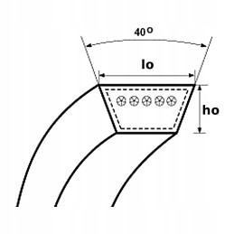 Derliaus nuėmimo kombaino John Deere Z56421 diržas, atbuline pavara