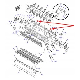 71424337 šiaudų smulkintuvo veleno dangtis