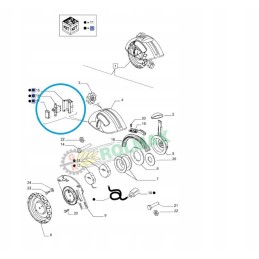 New Holland 82021152 vairasvirtės pakėlimo mygtukas