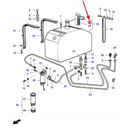 La323205550 degalų bako pildymo angos dangtelis
