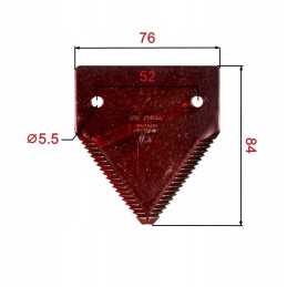 Dantytas dalgio peilis 84x76x2 7mm john deere