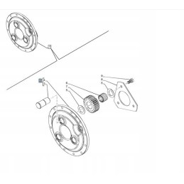 Palydovinio vainiko dėklas new Holland 47603066