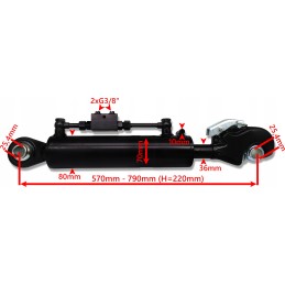 Viršutinė centrinė trauklė hidraulinė 70x36 eiga 220 c 385