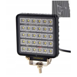 Puiki darbinė lempa 11cm 30w LED 12v 24v jungiklis