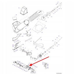 D28981001 išleidimo vamzdžio tvirtinimo elementas