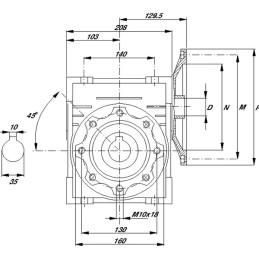 Sliekinės pavaros tipas gmr i 60