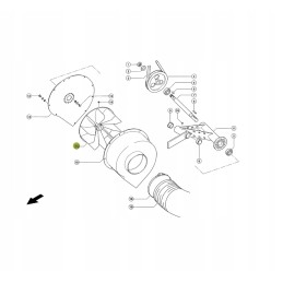 Claas 657693 ventiliatoriaus sparnuotė