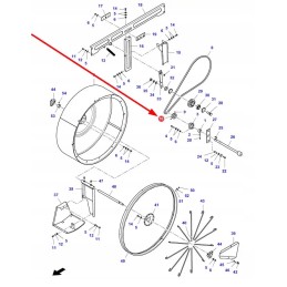 D28780114 radiatoriaus krepšelio pavaros skriemulys