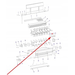 D49080066 šiaudų smulkintuvo peilis