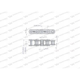 Ritininė grandinė 12b 1 44ps, naudokite bizoną 504