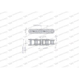 Ritininė grandinė 12b 190ps, naudokite bizoną 504