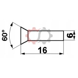 Plokščios kniedės 6x16 pak. 500g 237663 dominator