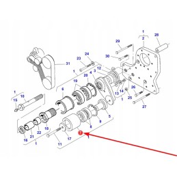 V836855666 generatoriaus diržo įtempiklio skriemulys