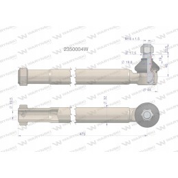 Vairo jungtis JCB 2350004 Warynski