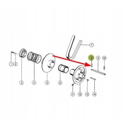 239050 0 lizdo galvutės varžtas m8 x 12