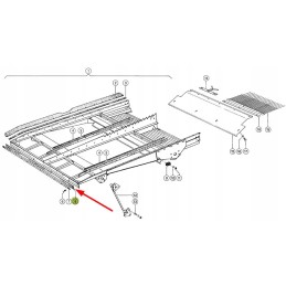 600461 01 guminis dangtelis transportavimo lentynai 3 x 50