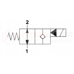 Elektrinis vožtuvas b1s ne 2 2 3 8 230v 40l 300bar 2mp