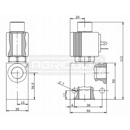 Elektrinis vožtuvas b2s ne 2 2 3 8 24v 40l 300bar 2mp