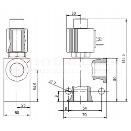 Elektrinis vožtuvas b1s ne 2 2 3 4 24v 140l 350bar 2mp