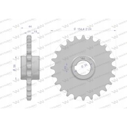 Grandininis ratas grūdintas 24 3 4 fi35 Bison Warynski